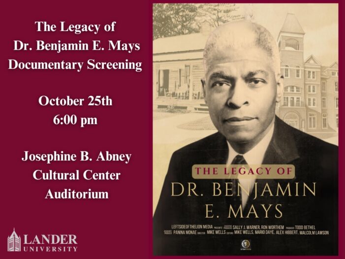 Screening of Dr. Benjamin E. Mays Film